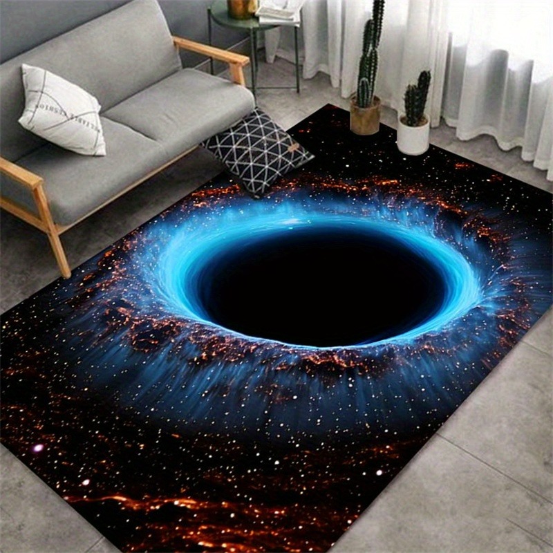 Galaxy Home Textiles - คอสมิกเนบิวลาสตาร์แบล็คโฮลกาแล็กซี่พรมพรมห้องนั่งเล่นตกแต่งพรมบ้านห้องนอนพื้นพรมเช็ดเท้าทางเข้า