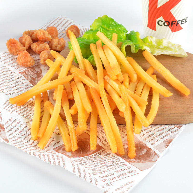 Home Textiles France - 10PCS การจําลอง French Fries อาหารปลอมไก่ PopCorn