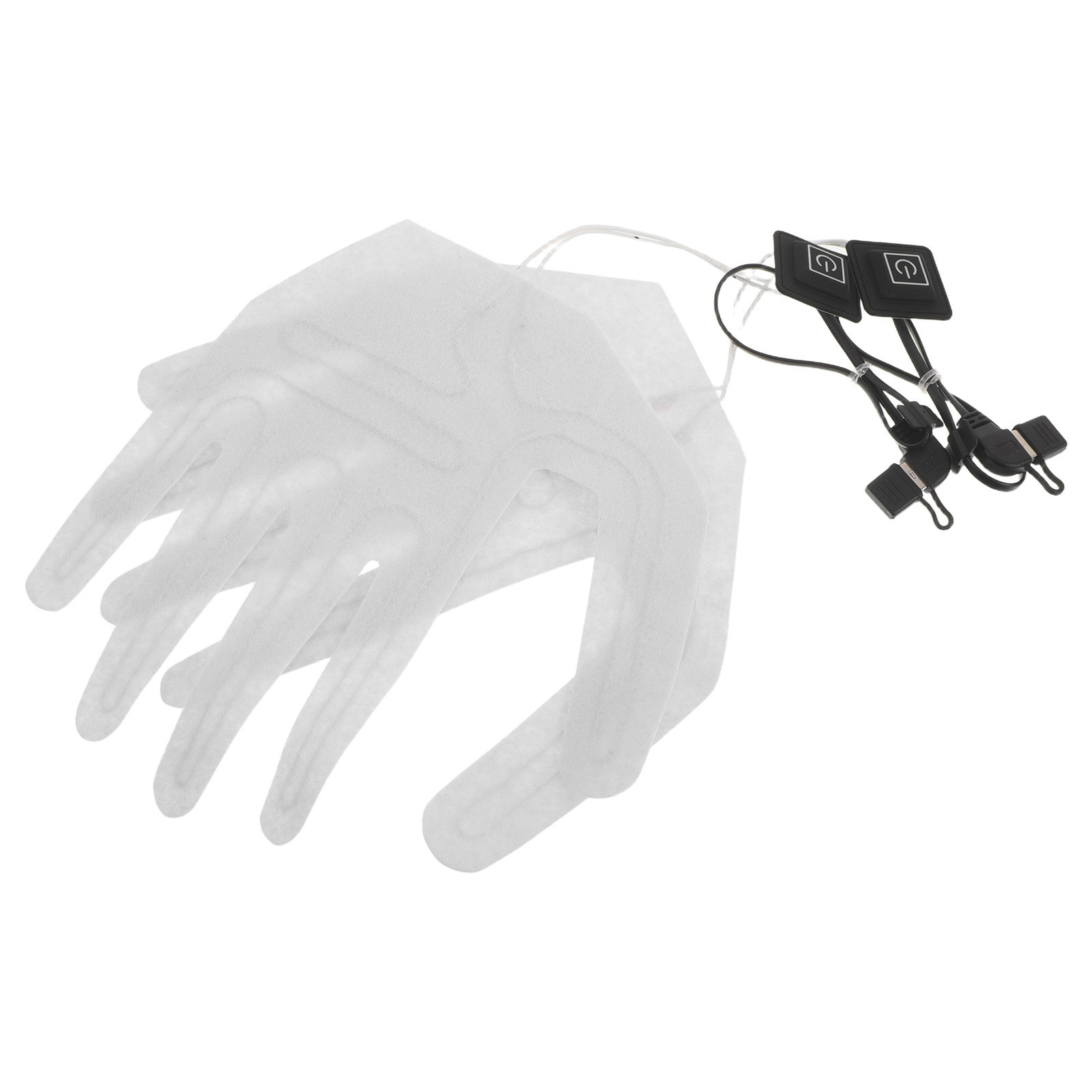 Heated Pad Electric - แผ่นทำความร้อนไฟฟ้าสำหรับถุงมือ 2 ชิ้น แผ่นทำความร้อนแบบเต็มนิ้ว ชาร์จไฟได้ สำหรับใส่ในถุงมือเพื่อทำความร้อนสำหรับการเล่นสกีและปั่นจักรยาน