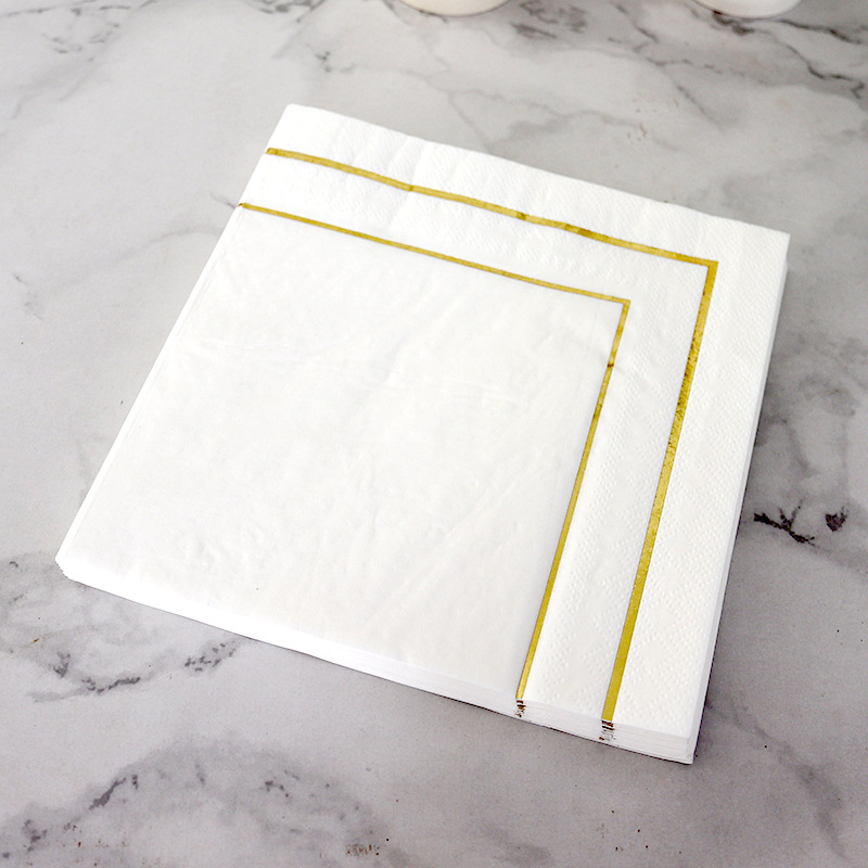Home Textiles Towel - ตารางกระดาษผ้ากันเปื้อน Elegant กระดาษทิชชูตกแต่งสวยงาม Vintage ผ้าเช็ดตัว Party