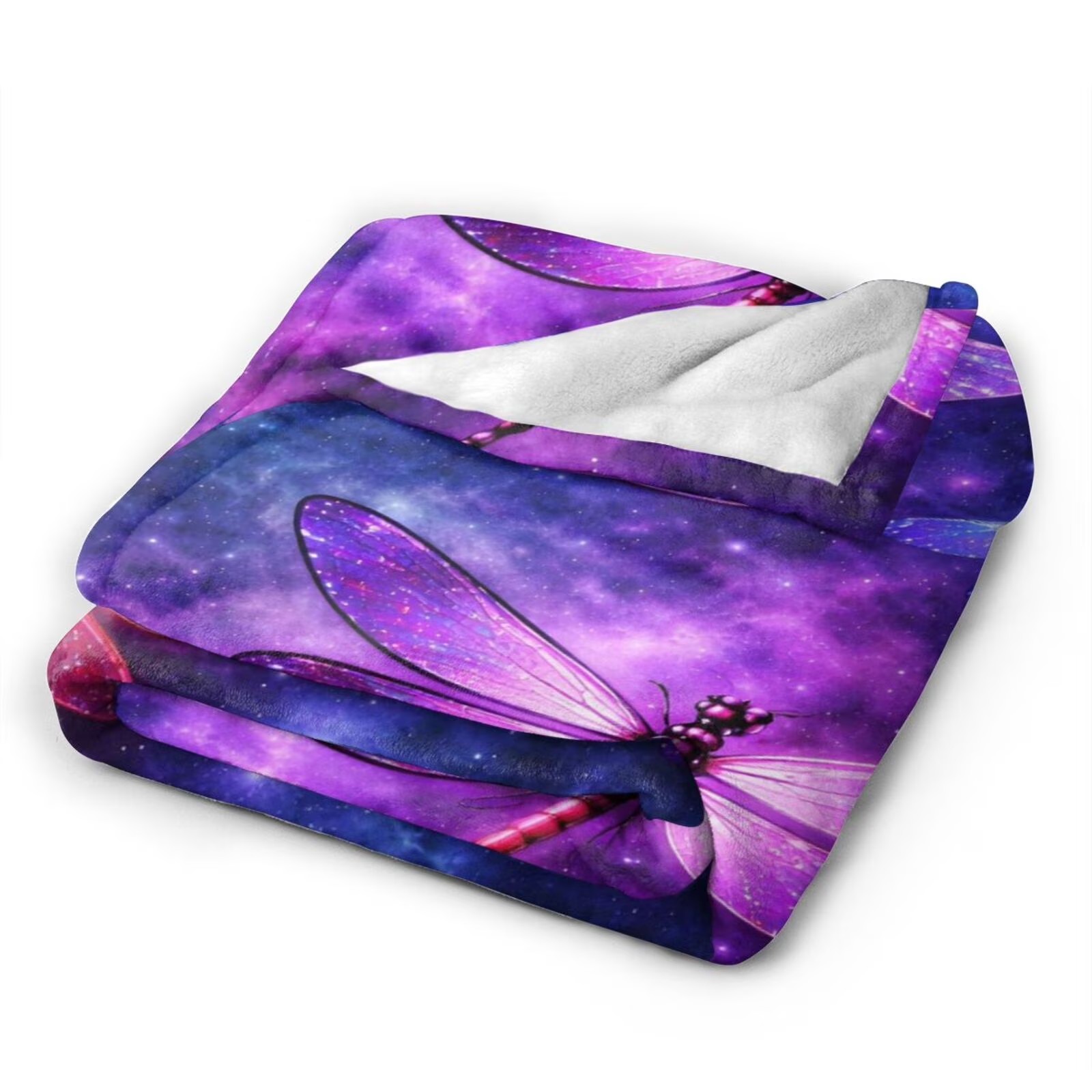 ผ้าห่มฟลานเนลลายแมลงปอคอสมิก พ - Galaxy Home Textiles บทวิจารณ์และราคา