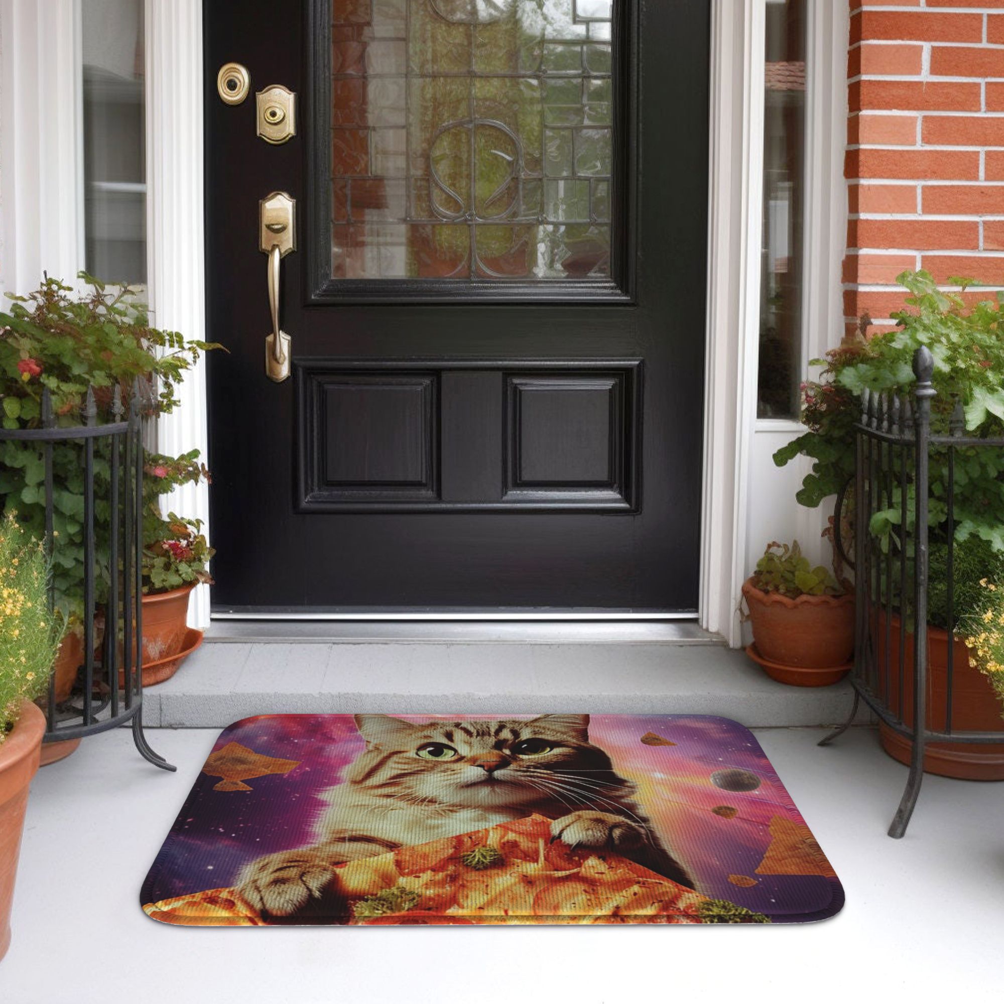 พรมเช็ดเท้าลายแมวมีม กาแล็กซี่ - Galaxy Home Textiles บทวิจารณ์และราคา