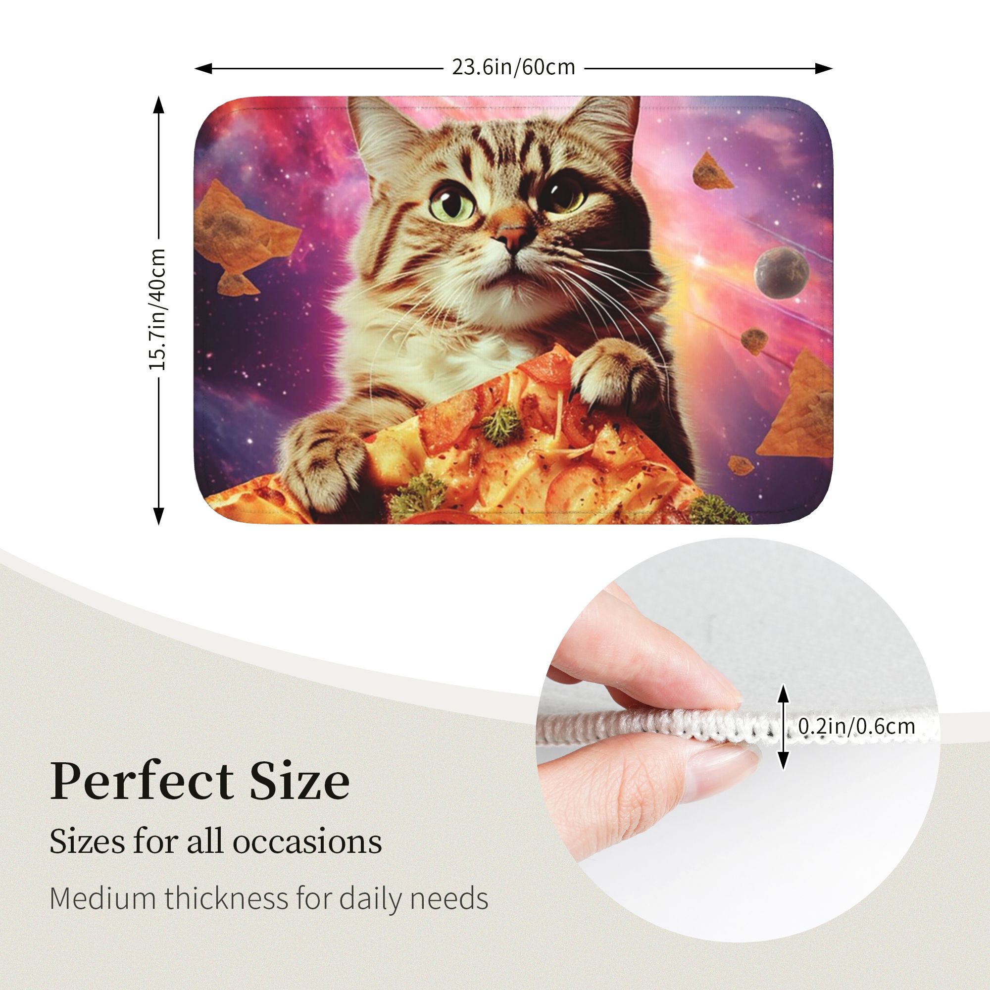 พรมเช็ดเท้าลายแมวมีม กาแล็กซี่ - Galaxy Home Textiles บทวิจารณ์และราคา