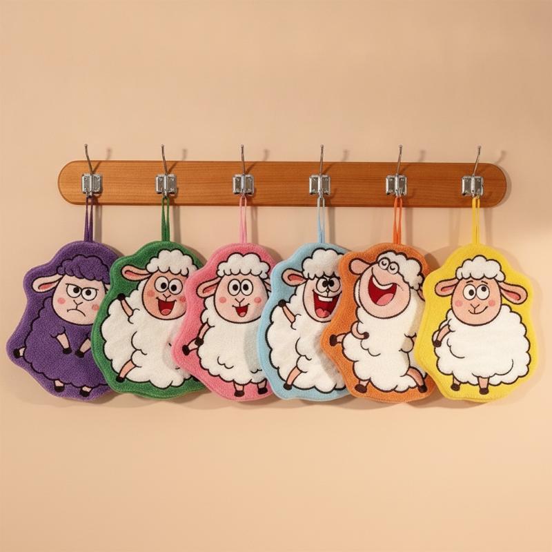 ผ้าเช็ดมือรูปแกะน่ารักสร้างสรร - Home Textiles Towel บทวิจารณ์และราคา