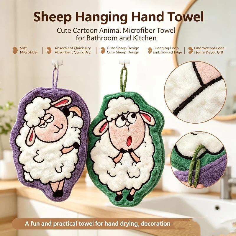 ผ้าเช็ดมือรูปแกะน่ารักสร้างสรร - Home Textiles Towel บทวิจารณ์และราคา