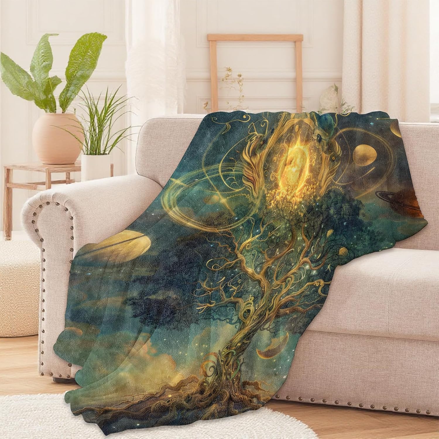ผ้าห่มลายต้นไม้จักรวาล ลายกาแล - Galaxy Home Textiles บทวิจารณ์และราคา