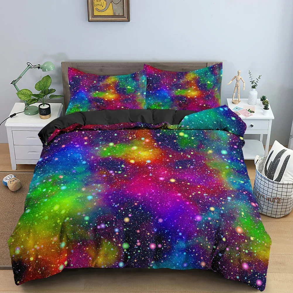ชุดเครื่องนอนลายกาแล็กซี่อวกาศ - Galaxy Home Textiles บทวิจารณ์และราคา