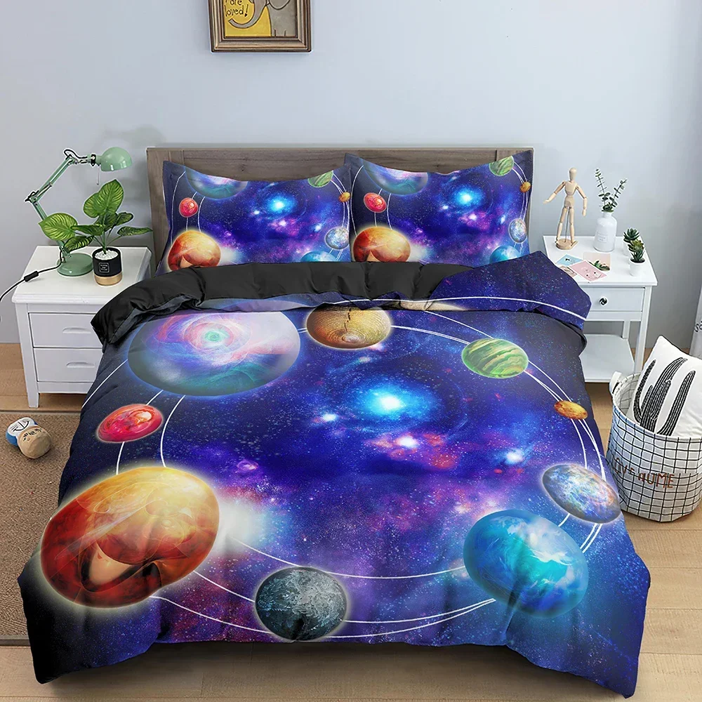 ชุดเครื่องนอนลายกาแล็กซี่อวกาศ - Galaxy Home Textiles บทวิจารณ์และราคา