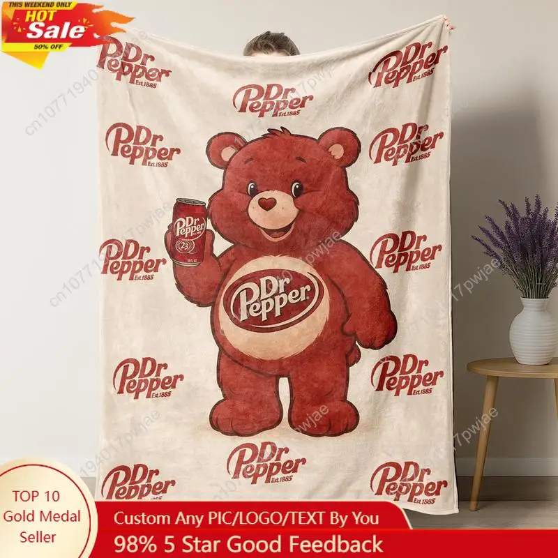 ผ้าห่มฟลานเนลลายหมีดร.เปปเปอร์ - Home Textiles Throw บทวิจารณ์และราคา