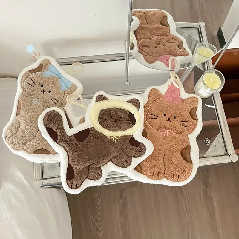 ผ้าเช็ดมือรูปแมวน่ารักสร้างสรร - Home Textiles Towel บทวิจารณ์และราคา