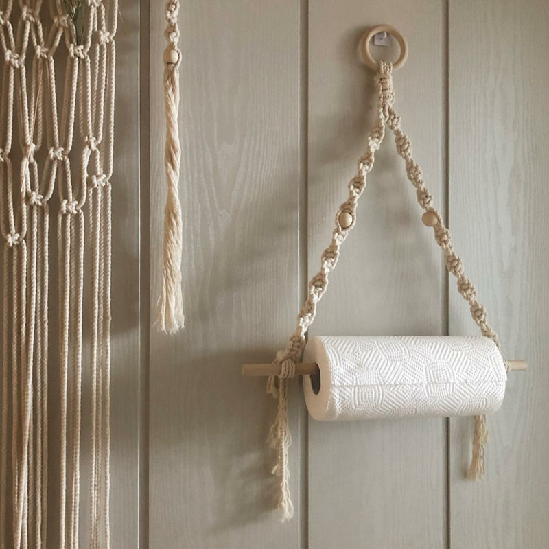 ที่จับผ้าขนหนูกระดาษ macrame ท - Home Textiles Towel บทวิจารณ์และราคา
