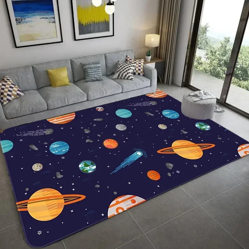 การ์ตูนอวกาศนักบินอวกาศพรมกาแล - Galaxy Home Textiles บทวิจารณ์และราคา