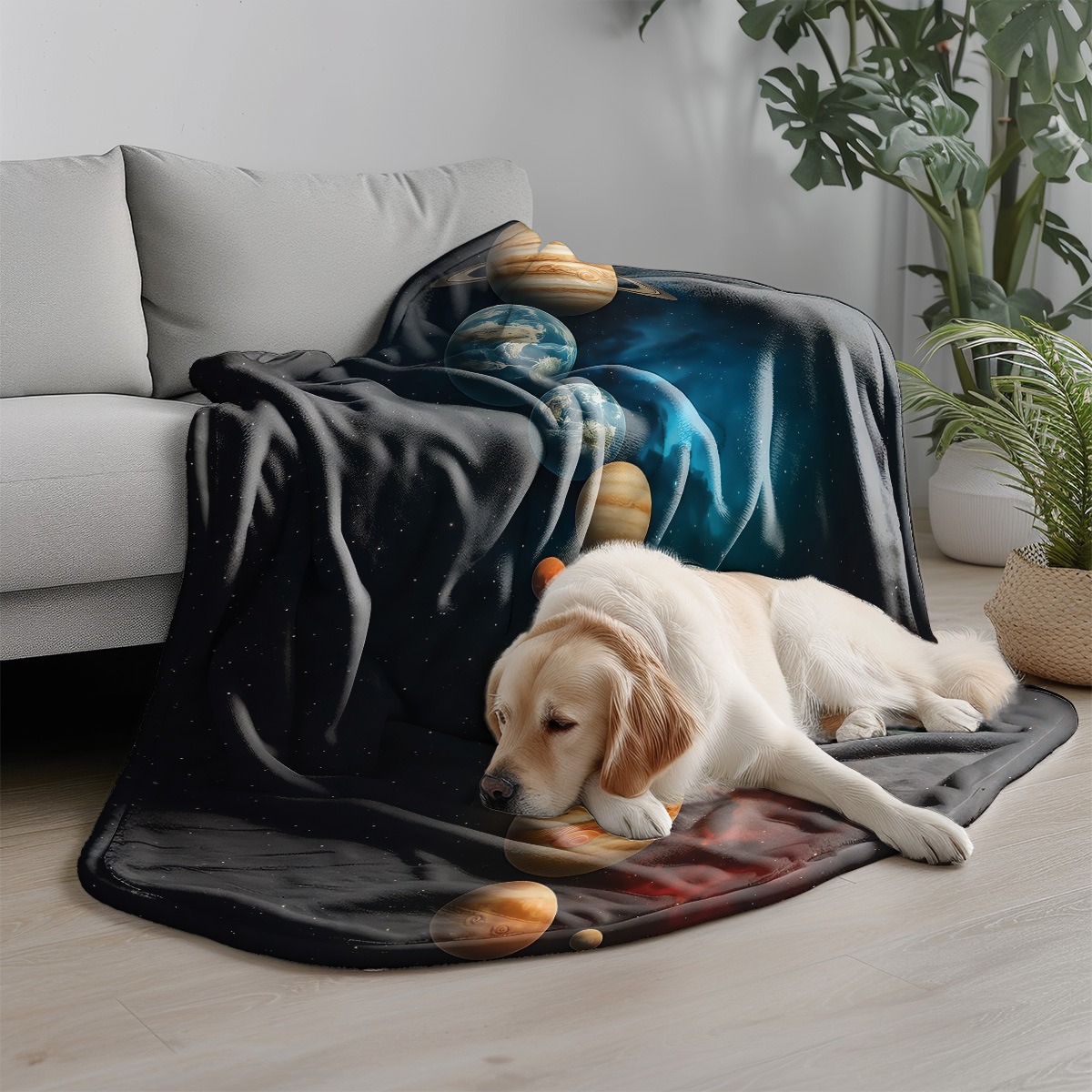 ผ้าห่มพิมพ์ลายกาแล็กซี่แพลนเน็ - Galaxy Home Textiles บทวิจารณ์และราคา