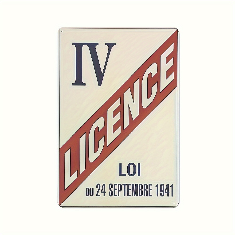 ป้ายโลหะกฎหมายแอลกอฮอล์ฝรั่งเศ - Home Textiles France บทวิจารณ์และราคา